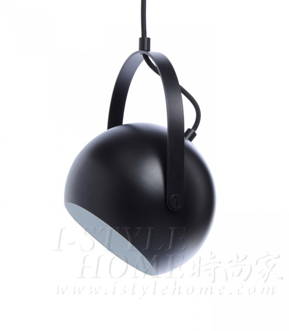 Ball with handle black matt lig100287