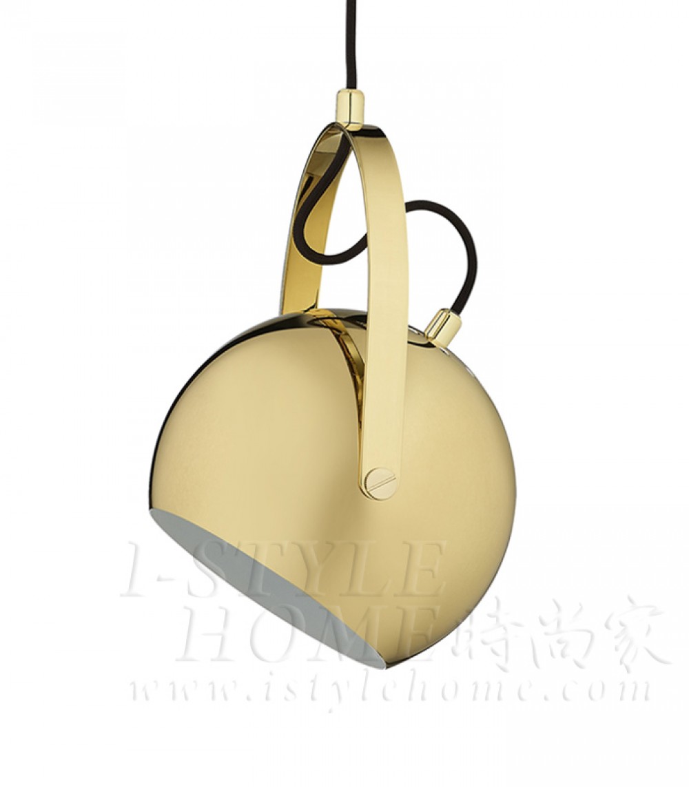 Ball with handle brass glossy lig100288