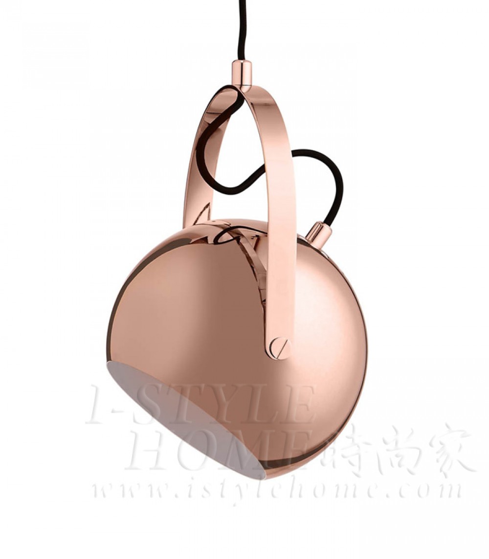 Ball with handle copper glossy lig100290