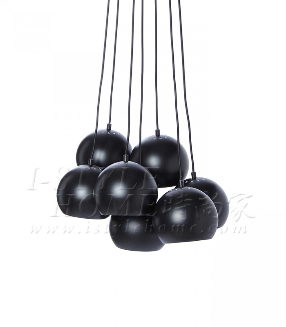Ball multi black matt 18 cm lig100282