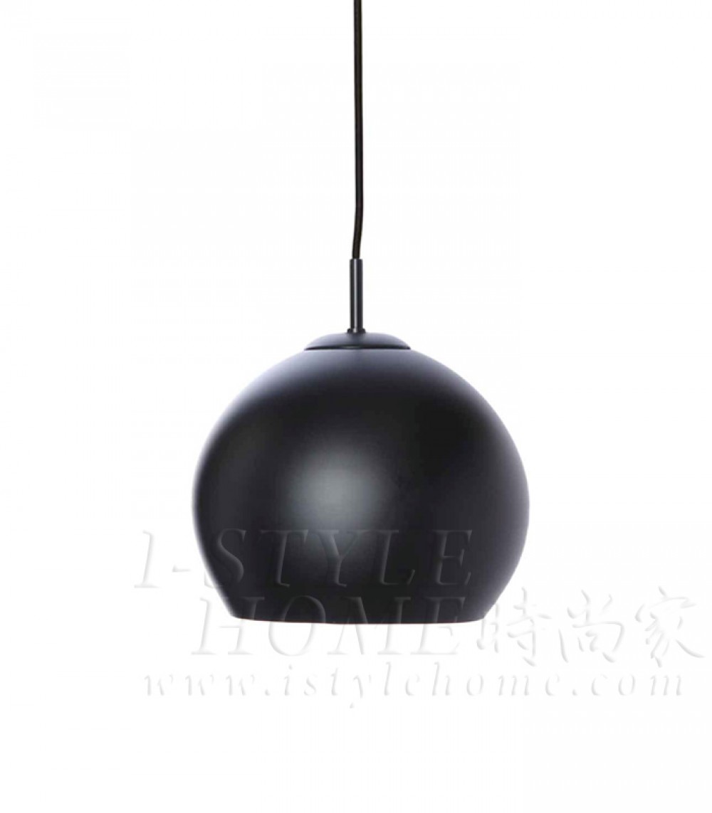 Ball ø25cm black matt lig100292
