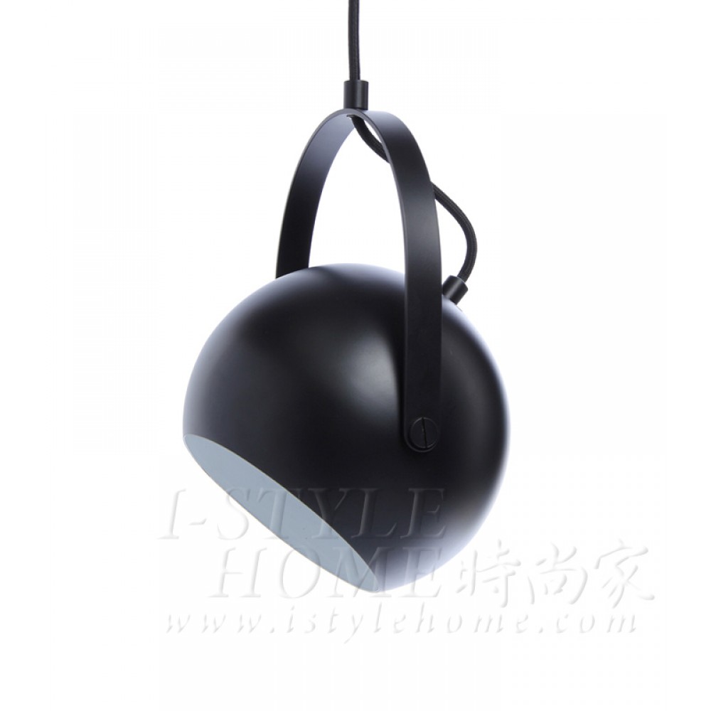 Ball with handle black matt lig100287