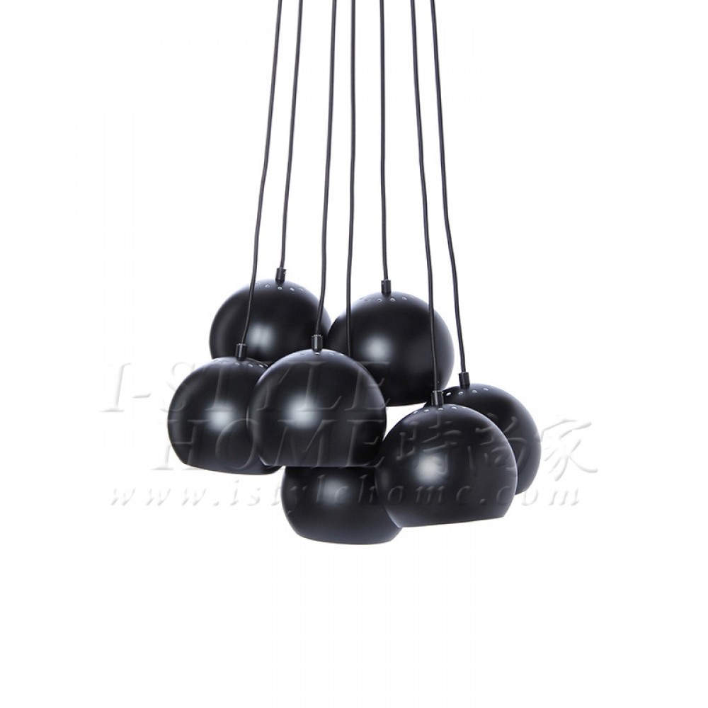 Ball multi black matt 18 cm lig100282